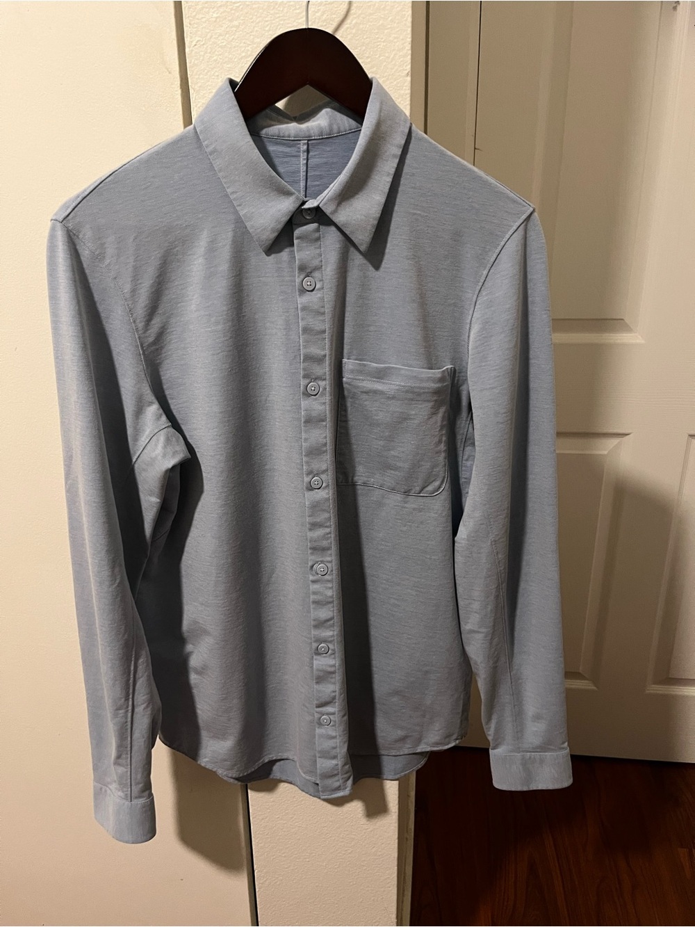 Lululemon Commission Long-Sleeve Shirt light blue